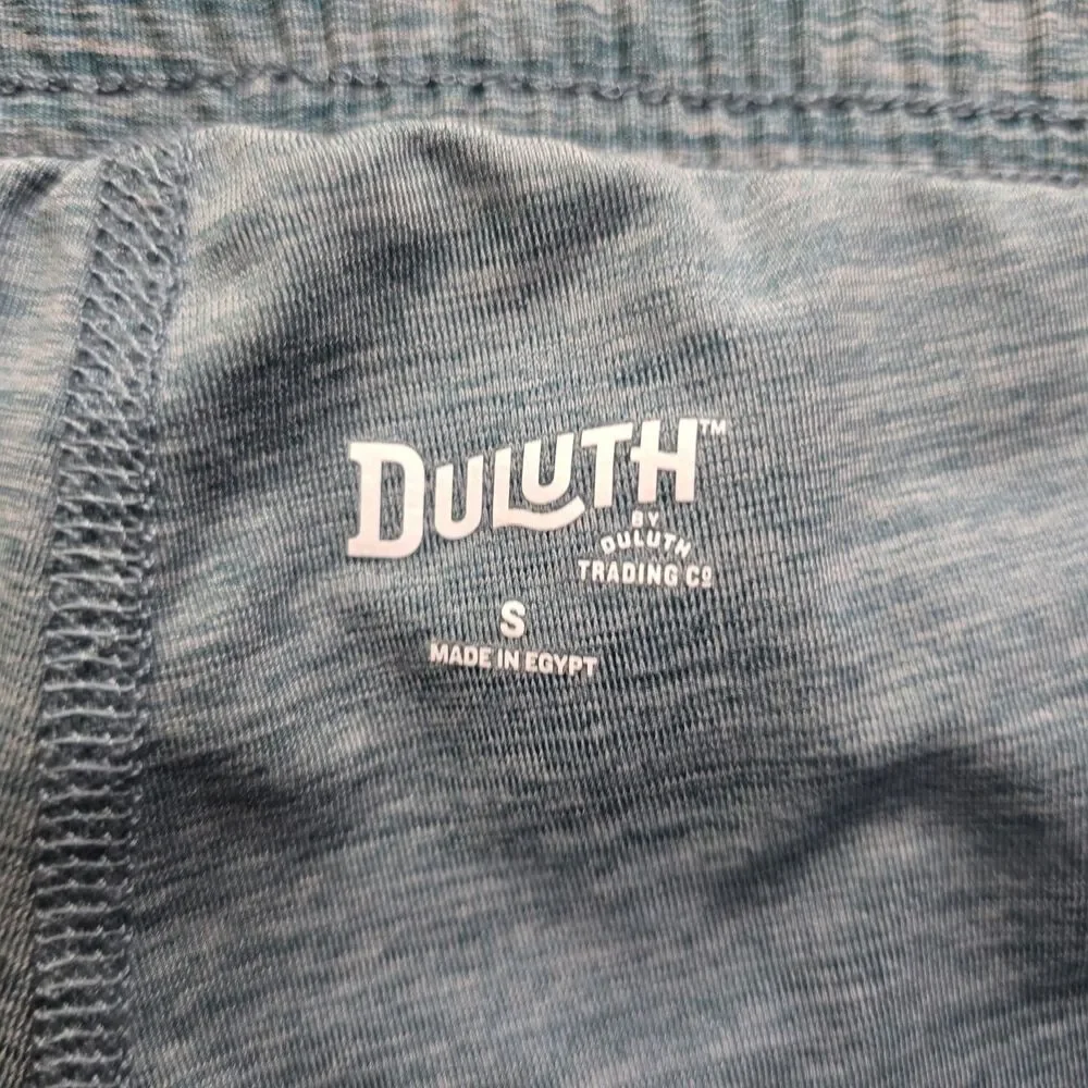 Duluth Trading Co. Women's S Teal Blue Space Dye Skort Elastic Waist Drawstring